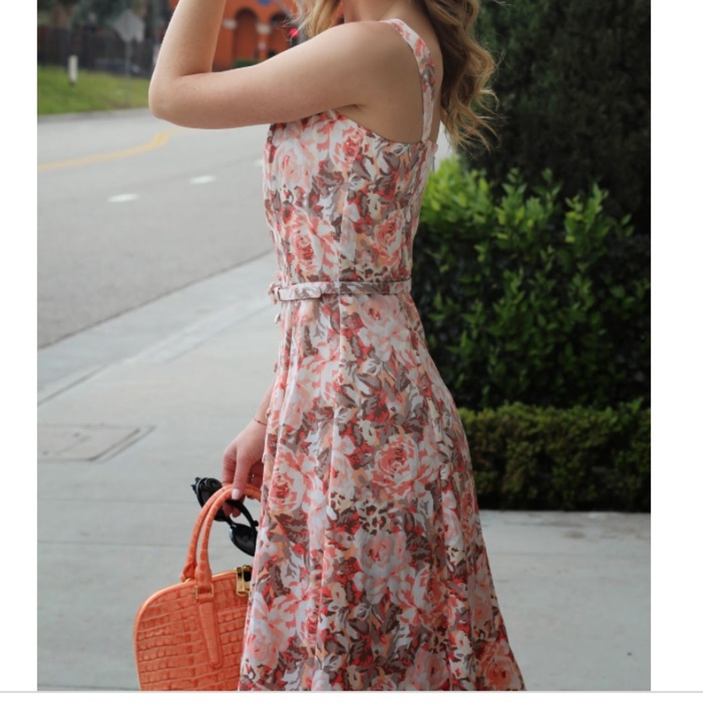 Eva Mendez floral dress